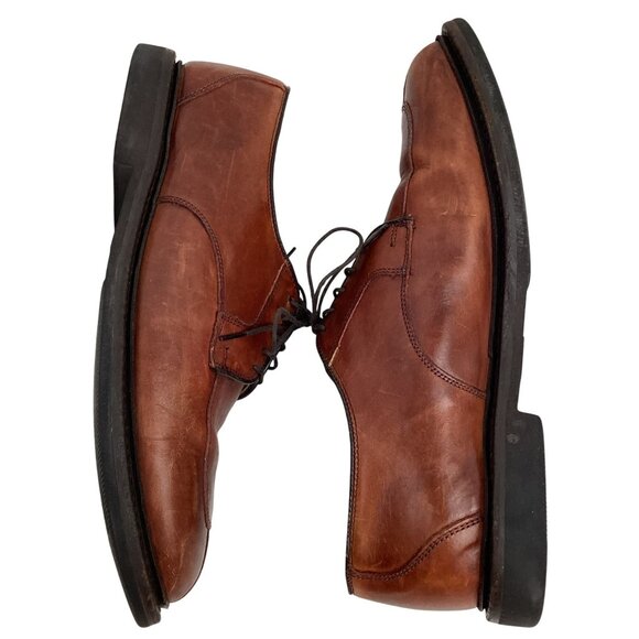 Allen Edmonds Ashton Split Toe Mens 9 D Leather Derby Dress Shoes Brown #1628 - Picture 4 of 11